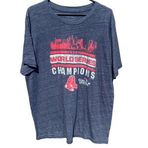 2013 World Series Champions Boston Red Sox blue t-shirt Size XL